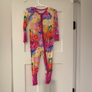 Little sleepies floral zippy